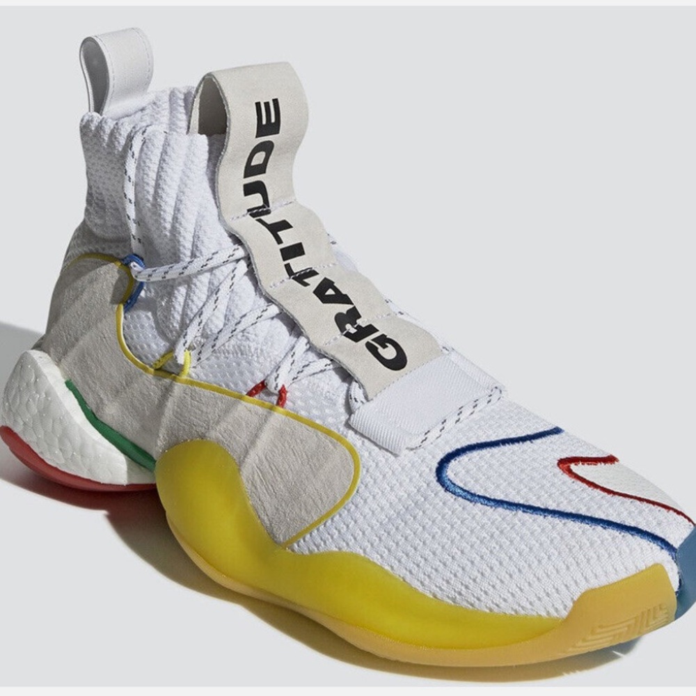 adidas Men's White Multicolor Athletic Sneakers